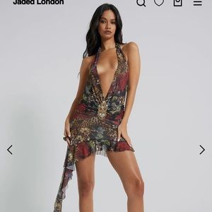 Jaded London Cindy Plunge Dress